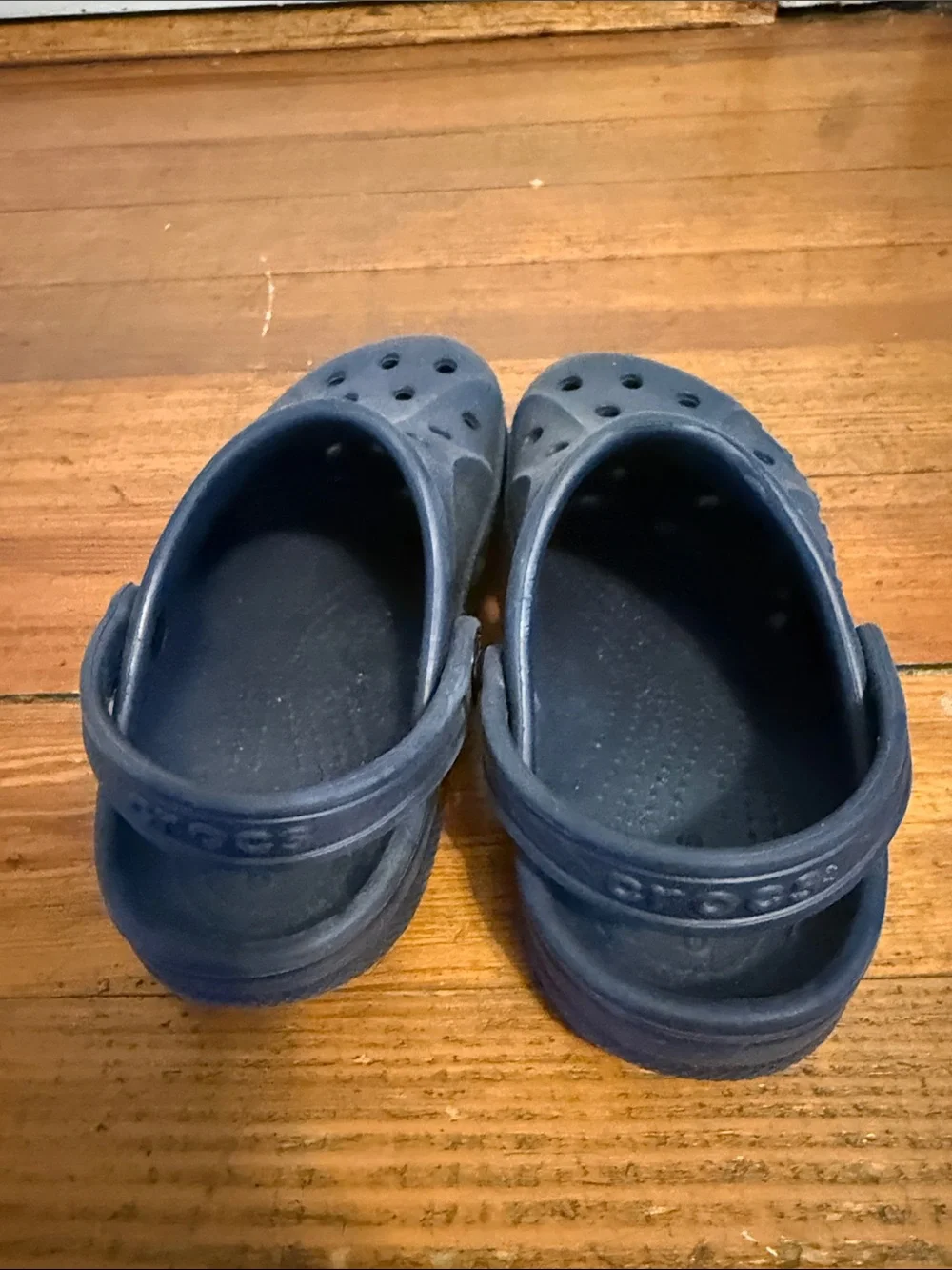 CROCS Kids Navy Blue Classic Clog Sandals
